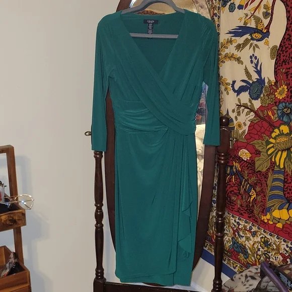 sachin and babi light blue dress Chaps Dresses | Chaps Emerald Green Dress | Color: Green | Size: S